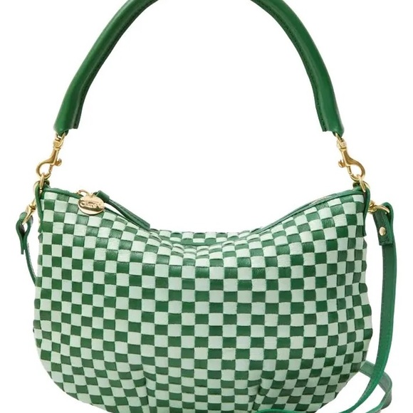 Clare V Handbags - Clare V Petit Moyen Green Checkered Crossbody Bag